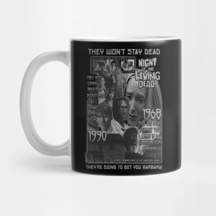 Night Of The Living Dead, 1968 &1990 Legacy, Classic Horror. Mug